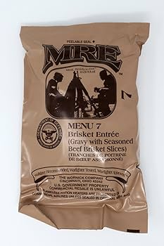 MRE レーション 2025年10月検品/2028年10月賞味期限 災害非常食 米軍実物 2025年10月検【アメリカル】MREレーション/戦闘食 MENU